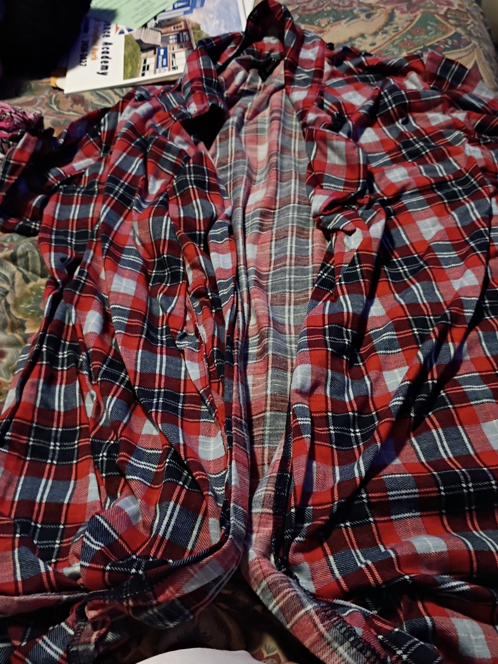 Women's Plaid Cardigan Short Sleeve